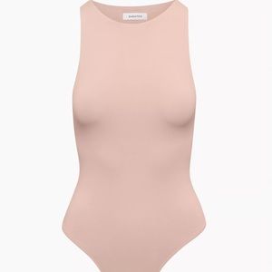 NWOT Aritzia Babaton Contour 90s Bodysuit, Kasha Taupe, size L